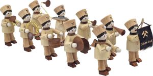 Bergmannszug natur 10er-Set 6,5cm