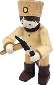 Bergmann mit Hammer und Meissel - stehend