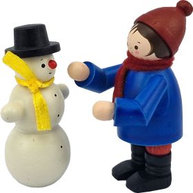 Schneemannbauer - bunt, 2-teilig
