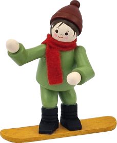 Snowboarder, bunt
