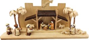 Weihnachtskrippe komplett bestückt