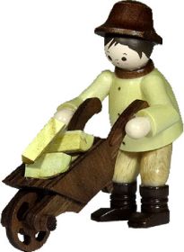 Waldmann mit Schubkarre - natur