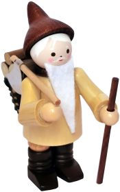 Holzfigur Waldwichtel natur