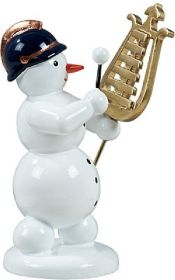 Schneemann mit Lyraglockenspiel Schneemann mit Lyraglockenspiel
