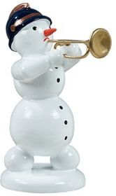 Schneemann mit Jazztrompete Schneemann mit Jazztrompete