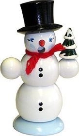 Räuchermann Schneemann mit Bäumchen Räuchermann Schneemann mit Bäumchen