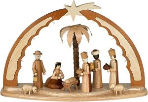 Schwibbogen Christi Geburt / natur Schwibbogen Christi Geburt / natur
