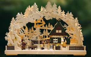 3D-Schwibbogen Familienglück, klein 3D-Schwibbogen Familienglück, klein