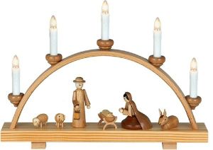 Schwibbogen Heilige Familie / natur Schwibbogen Heilige Familie / natur