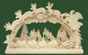 Schwibbogen Santa Claus, klein Schwibbogen Santa Claus, klein