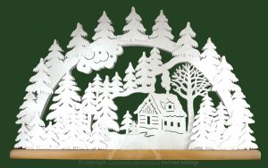 Schwibbogen Schneehütte für außen, groß Schwibbogen Schneehütte für außen, groß