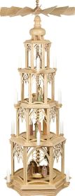 Pyramide gotisch einf. Ausführung - Krippe, 4-stöckig Pyramide gotisch einf. Ausführung - Krippe, 4-stöckig