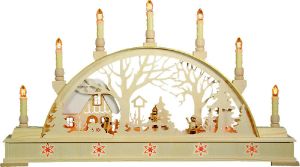 Schwibbogen Winterlandschaft mit Haus Schwibbogen Winterlandschaft mit Haus