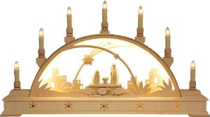Schwibbogen Christi Geburt, doppelt Schwibbogen Christi Geburt, doppelt