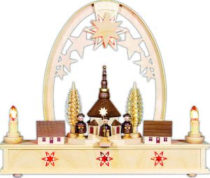 Schwibbogen Seidelbogen groß - Kurrende Schwibbogen Seidelbogen groß - Kurrende