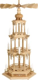 Pyramide Sternenmotiv ohne Figuren, 3-stöckig Pyramide Sternenmotiv ohne Figuren, 3-stöckig