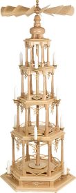 Pyramide Sternenmotiv ohne Figuren, 4-stöckig Pyramide Sternenmotiv ohne Figuren, 4-stöckig