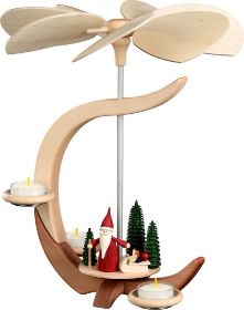 Pyramide C-Form, Weihnachtswichtel mit Schlitten