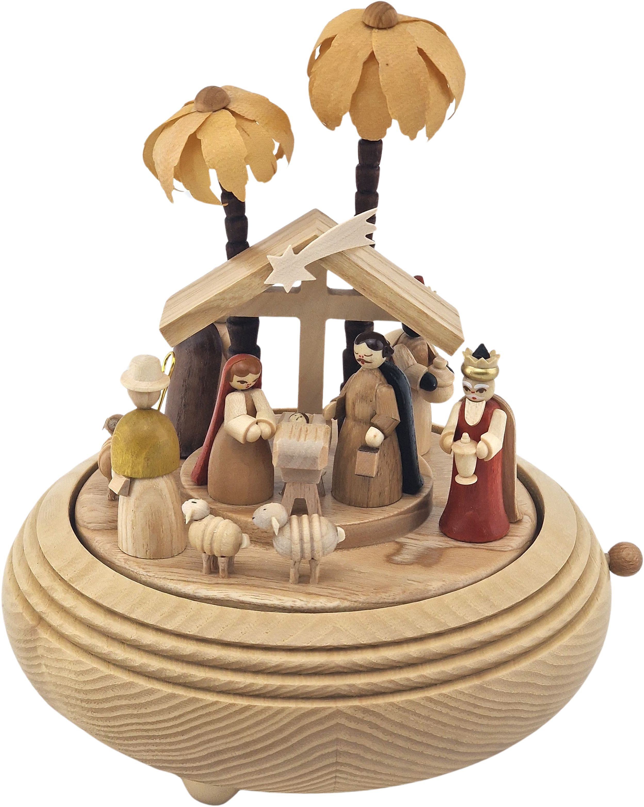 Spieldose Christi Geburt natur 18er Spielwerk