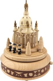 Spieldose Dresdner Frauenkirche mit Sängern natur