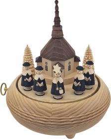 Spieldose Seiffener Kirche mit Kurrende, 36er Spielwerk