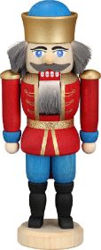 Mini-Nussknacker König rot
