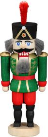 Mini-Nussknacker Husar grün