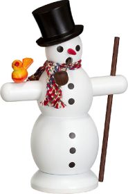 Räuchermann Schneemann mit Schal Räuchermann Schneemann mit Schal