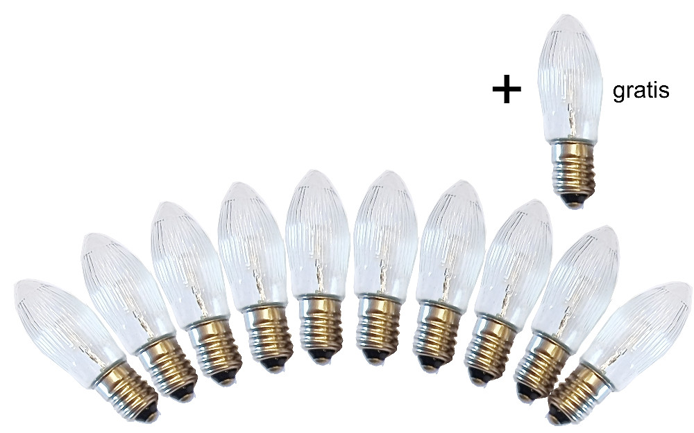 Umrüstset LED-Filament Außenschwibbogen 10er Set + 1 gratis
