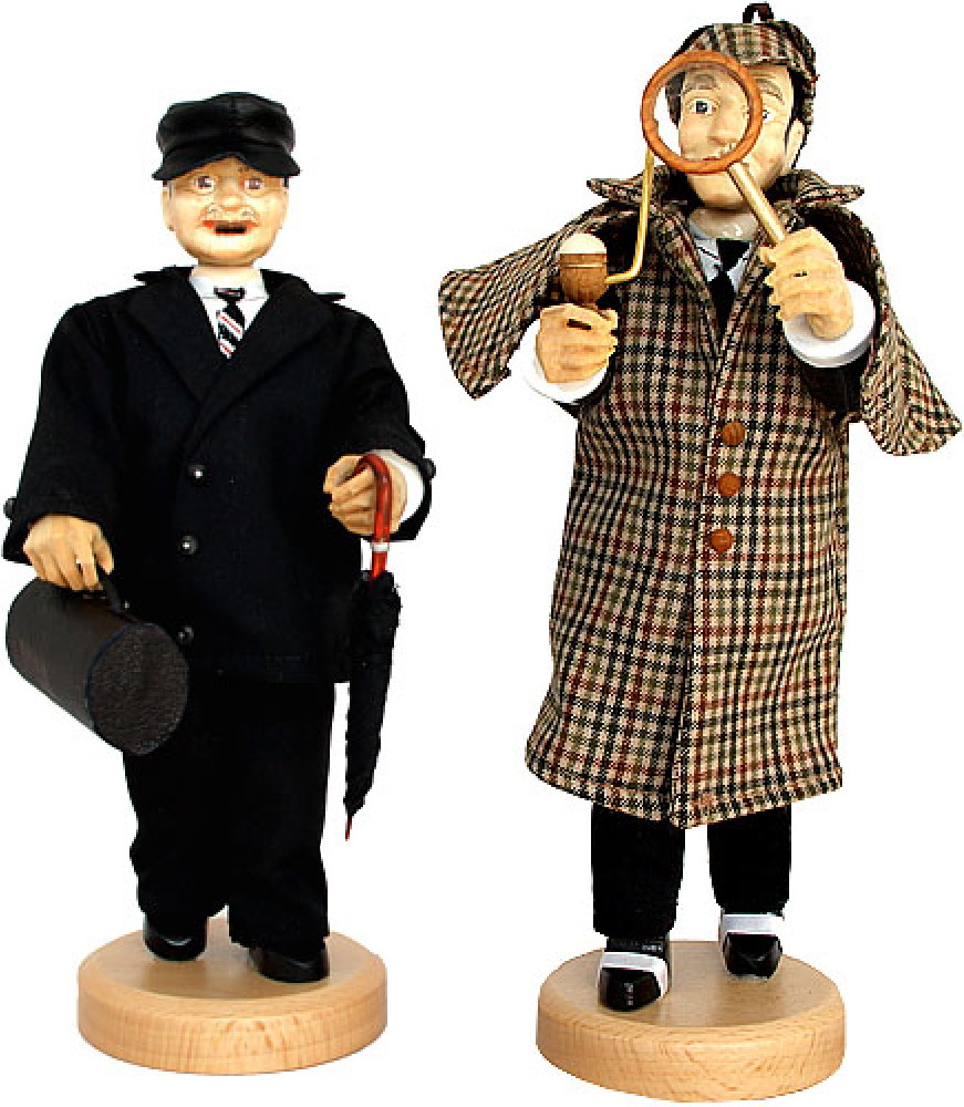 Räuchermann Sherlock Holmes & Dr. Watson