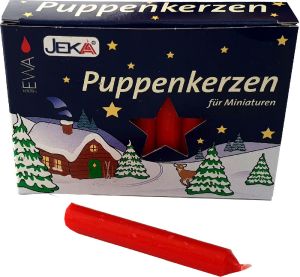 Puppenkerzen, 10 mm, rot Puppenkerzen, 10 mm, rot