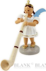 Kurzrockengel mit Alphorn, farbig Kurzrockengel mit Alphorn, farbig