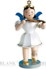 Deko-Kurzrockengel mit Violine, 50 cm - farbig