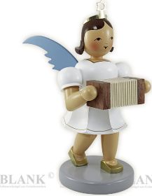 Kurzrockengel mit Harmonika, 20 cm - farbig Kurzrockengel mit Harmonika, 20 cm - farbig