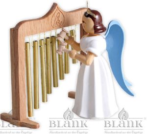 Langrockengel mit Röhrenglockenspiel, farbig