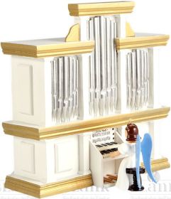 Langrockengel an der Orgel, farbig