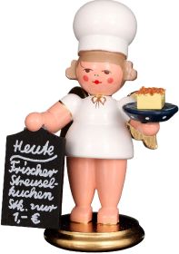 Bäckerengel mit Streuselkuchen Bäckerengel mit Streuselkuchen