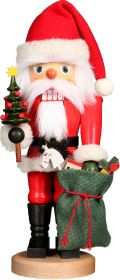 Nussknacker Weihnachtsmann mit Sack