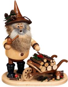 Räuchermann Waldwichtel mit Schiebock