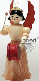 Konzertengel Sortiment 2, natur - Trommel