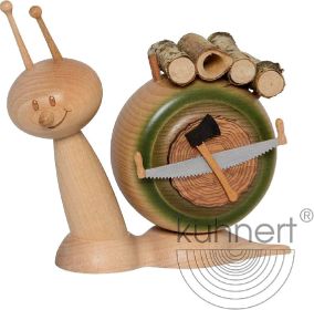 Räucherfigur Holzschnecke Räucherfigur Holzschnecke
