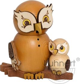 Räucherfigur Eule mit Kind