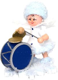 Schneeflöckchen mit Basstrommel