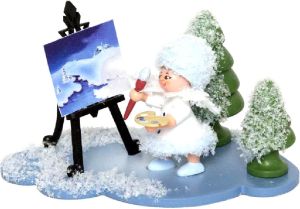 Schneeflöckchen mit Staffelei
