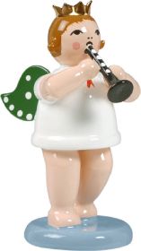 Engel mit Flöte, mit Krone Engel mit Flöte, mit Krone