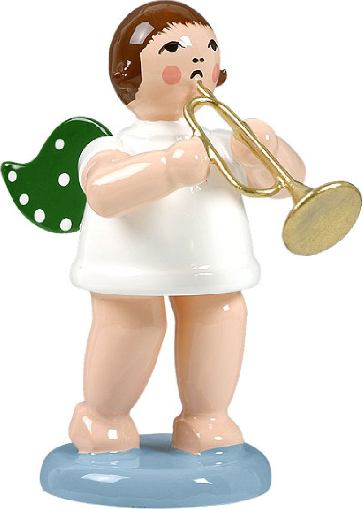 Engel mit Jazztrompete, ohne Krone