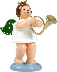 Engel mit engl. Horn, mit Krone Engel mit engl. Horn, mit Krone