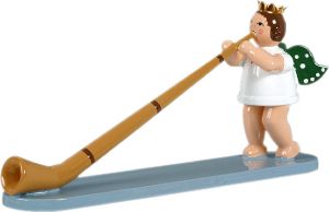 Engel mit Alphorn, mit Krone Engel mit Alphorn, mit Krone