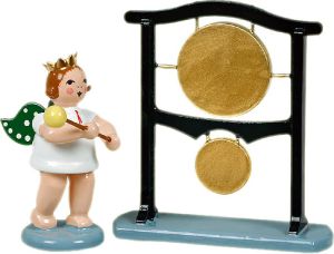 Engel mit doppelten Orchestergong, mit Krone Engel mit doppelten Orchestergong, mit Krone