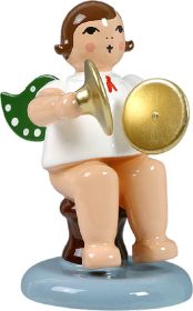 Engel mit Becken, sitzend, ohne Krone Engel mit Becken, sitzend, ohne Krone